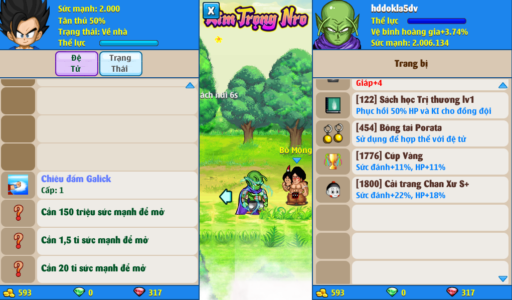 Nick Ngọc Rồng Online VIP giá rẻ, NickDaoQuan.Com, Shop Nick Ngọc Rồng