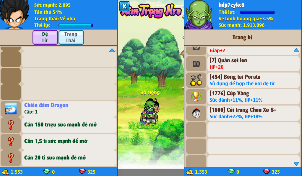 Nick Ngọc Rồng Online VIP giá rẻ, NickDaoQuan.Com, Shop Nick Ngọc Rồng