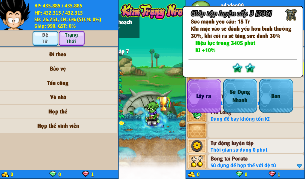 Nick Ngọc Rồng Online VIP giá rẻ, NickDaoQuan.Com, Shop Nick Ngọc Rồng