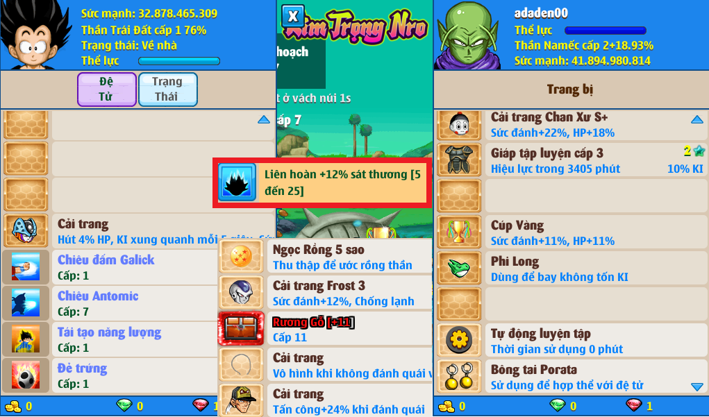 Nick Ngọc Rồng Online VIP giá rẻ, NickDaoQuan.Com, Shop Nick Ngọc Rồng