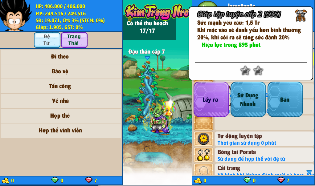 Nick Ngọc Rồng Online VIP giá rẻ, NickDaoQuan.Com, Shop Nick Ngọc Rồng