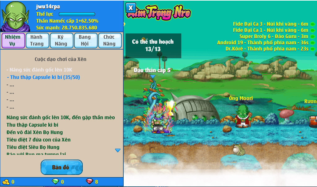 Nick Ngọc Rồng Online VIP giá rẻ, NickDaoQuan.Com, Shop Nick Ngọc Rồng