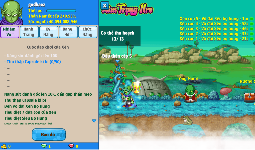 Nick Ngọc Rồng Online VIP giá rẻ, NickDaoQuan.Com, Shop Nick Ngọc Rồng
