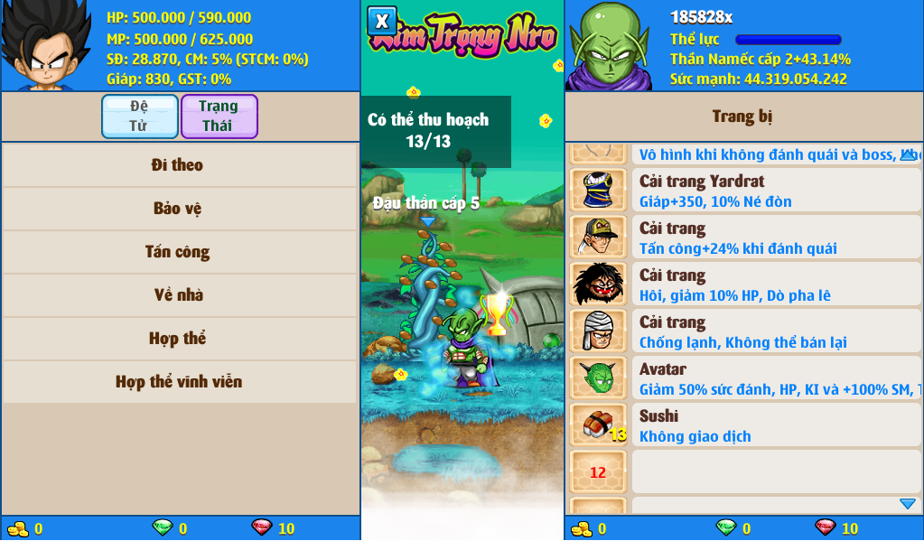Nick Ngọc Rồng Online VIP giá rẻ, NickDaoQuan.Com, Shop Nick Ngọc Rồng