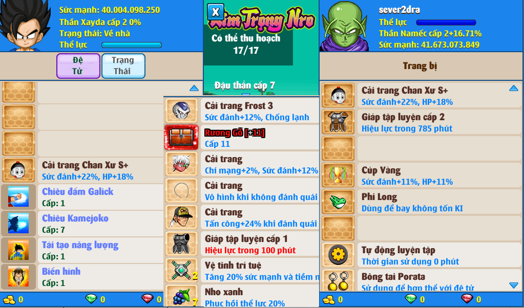 Nick Ngọc Rồng Online VIP giá rẻ, NickDaoQuan.Com, Shop Nick Ngọc Rồng