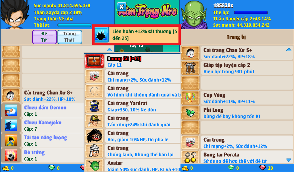 Nick Ngọc Rồng Online VIP giá rẻ, NickDaoQuan.Com, Shop Nick Ngọc Rồng