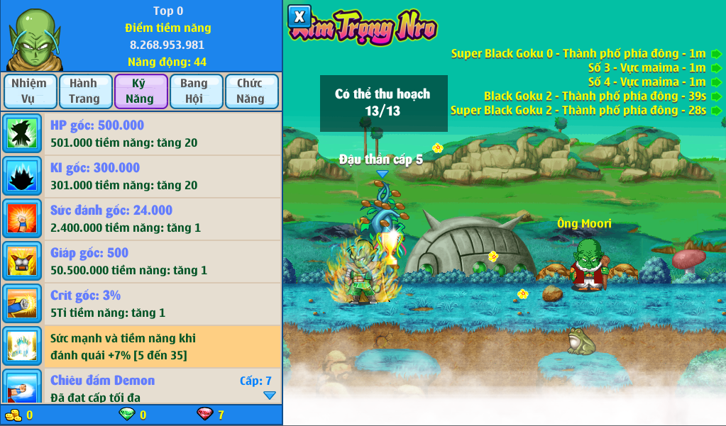 Nick Ngọc Rồng Online VIP giá rẻ, NickDaoQuan.Com, Shop Nick Ngọc Rồng