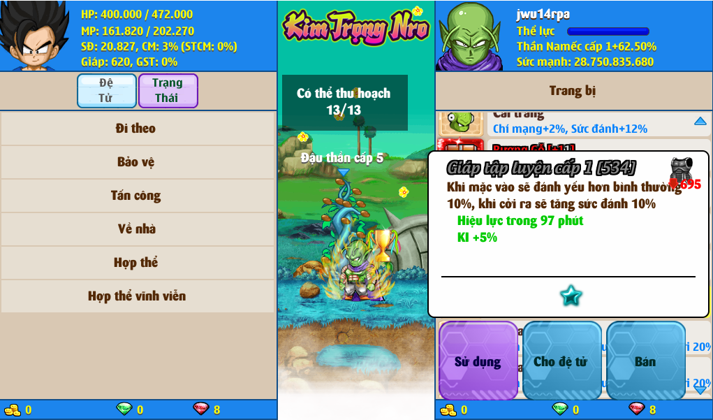 Nick Ngọc Rồng Online VIP giá rẻ, NickDaoQuan.Com, Shop Nick Ngọc Rồng