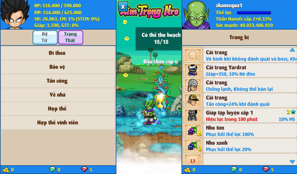 Nick Ngọc Rồng Online VIP giá rẻ, NickDaoQuan.Com, Shop Nick Ngọc Rồng