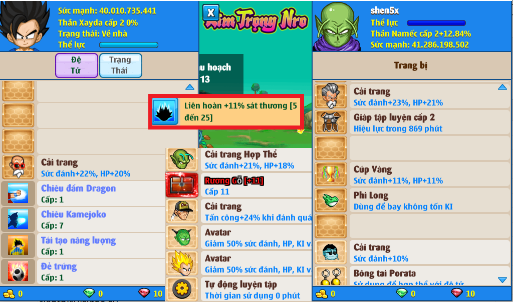 Nick Ngọc Rồng Online VIP giá rẻ, NickDaoQuan.Com, Shop Nick Ngọc Rồng