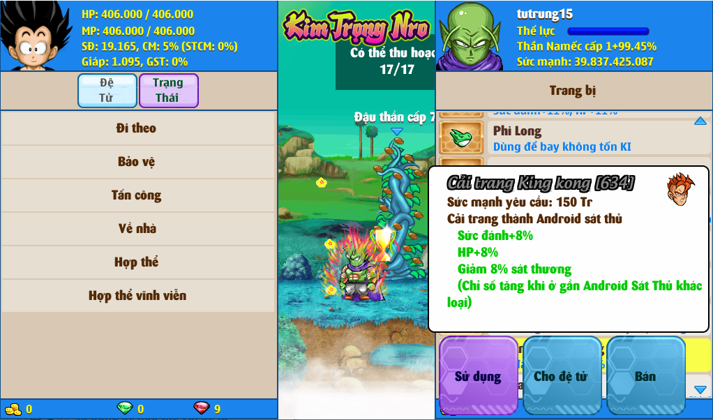 Nick Ngọc Rồng Online VIP giá rẻ, NickDaoQuan.Com, Shop Nick Ngọc Rồng