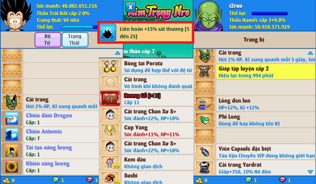 Nick Ngọc Rồng Online VIP giá rẻ, NickDaoQuan.Com, Shop Nick Ngọc Rồng