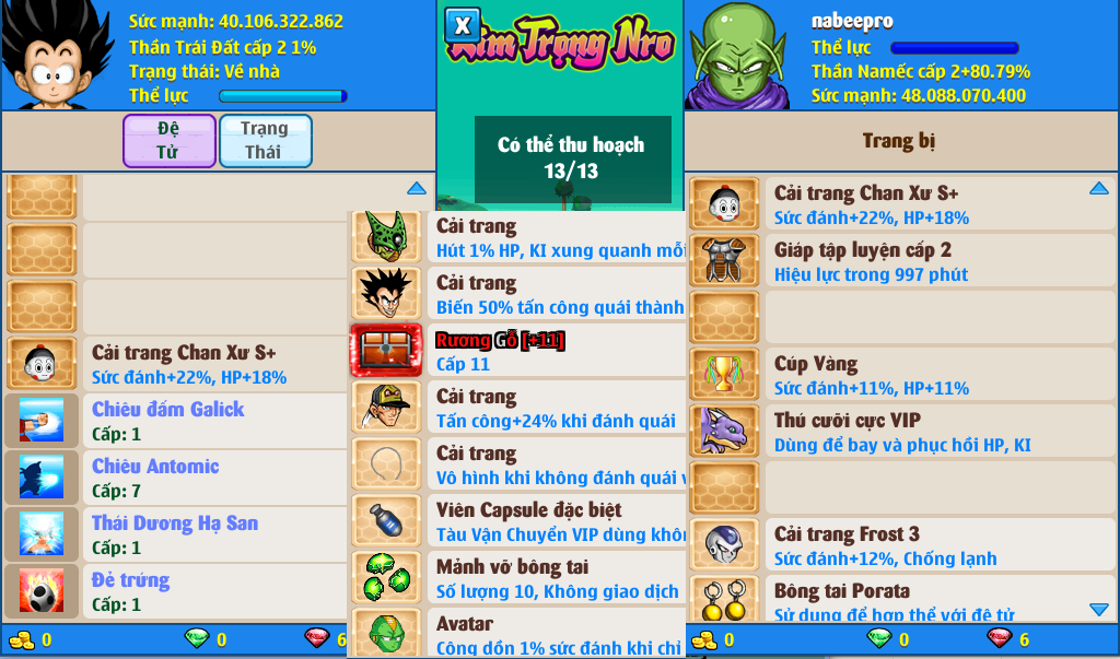Nick Ngọc Rồng Online VIP giá rẻ, NickDaoQuan.Com, Shop Nick Ngọc Rồng