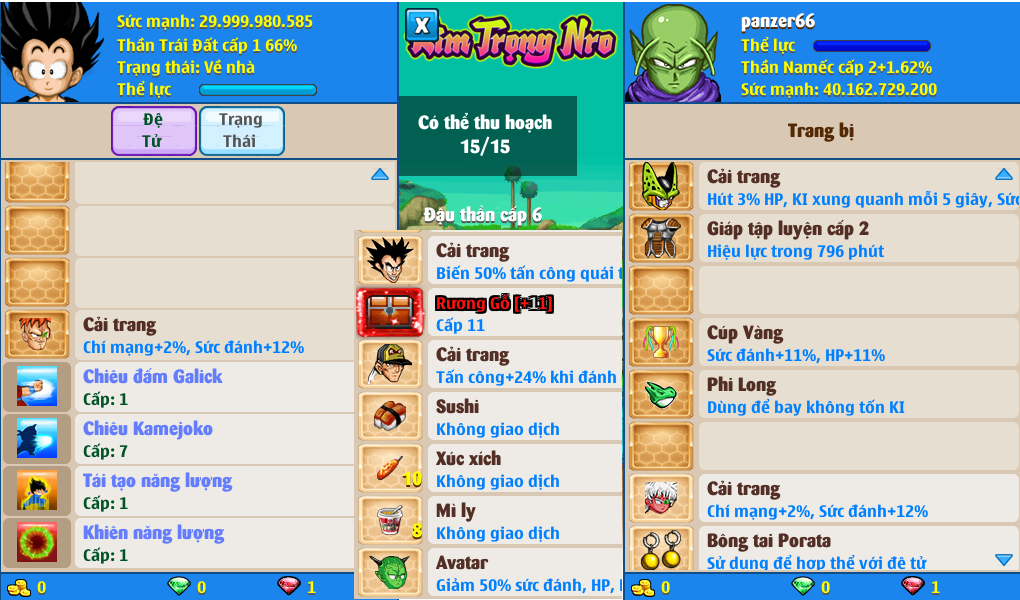 Nick Ngọc Rồng Online VIP giá rẻ, NickDaoQuan.Com, Shop Nick Ngọc Rồng