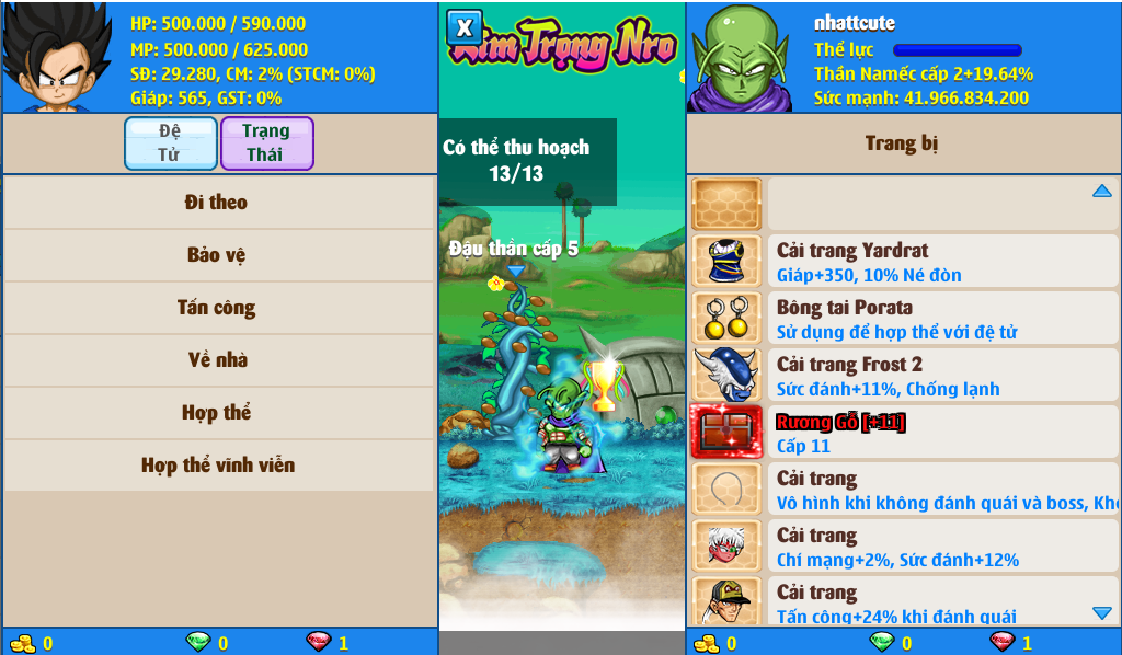 Nick Ngọc Rồng Online VIP giá rẻ, NickDaoQuan.Com, Shop Nick Ngọc Rồng