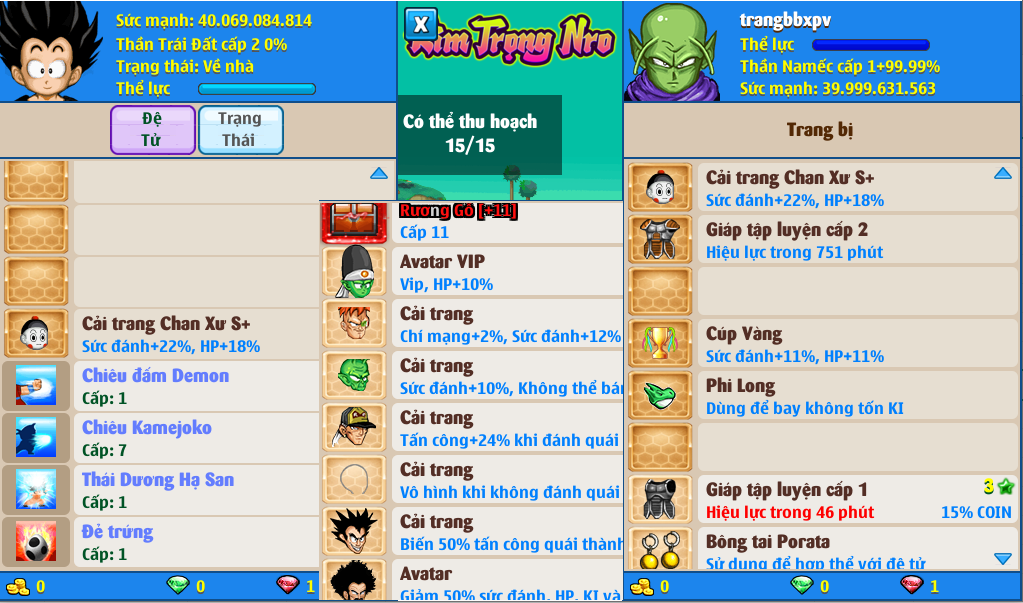 Nick Ngọc Rồng Online VIP giá rẻ, NickDaoQuan.Com, Shop Nick Ngọc Rồng