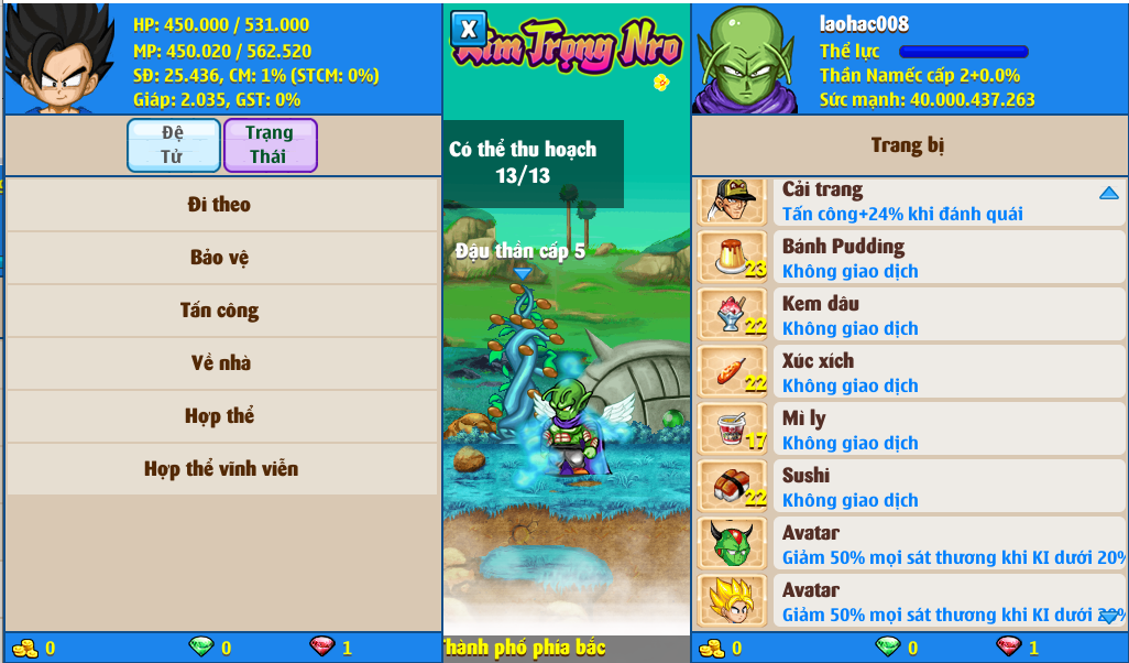 Nick Ngọc Rồng Online VIP giá rẻ, NickDaoQuan.Com, Shop Nick Ngọc Rồng