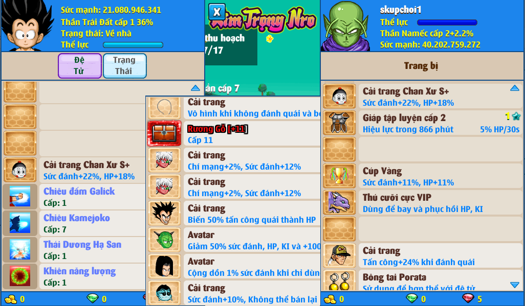 Nick Ngọc Rồng Online VIP giá rẻ, NickDaoQuan.Com, Shop Nick Ngọc Rồng