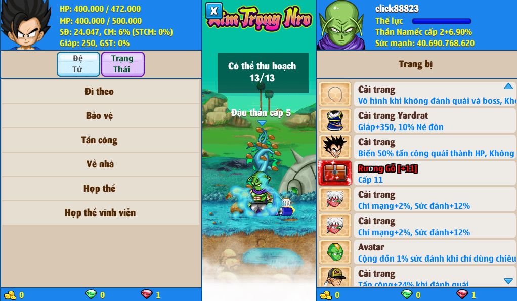 Nick Ngọc Rồng Online VIP giá rẻ, NickDaoQuan.Com, Shop Nick Ngọc Rồng