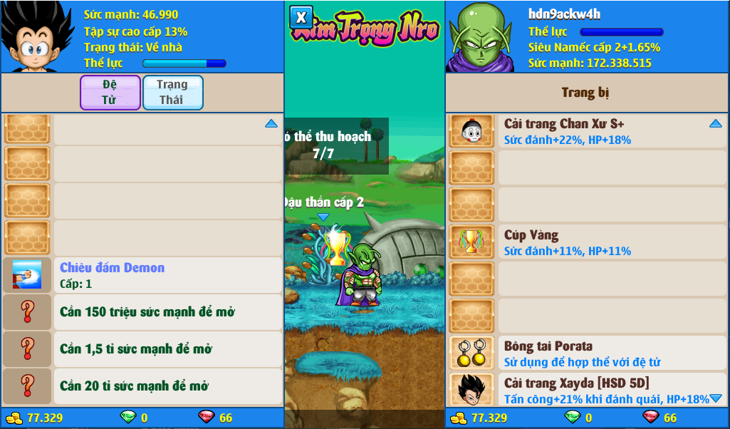 Nick Ngọc Rồng Online VIP giá rẻ, NickDaoQuan.Com, Shop Nick Ngọc Rồng