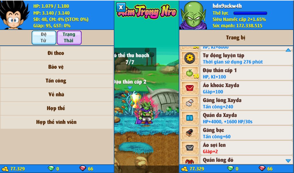 Nick Ngọc Rồng Online VIP giá rẻ, NickDaoQuan.Com, Shop Nick Ngọc Rồng
