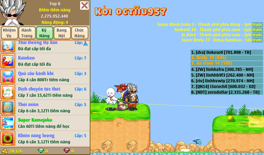 Nick Ngọc Rồng Online VIP giá rẻ, NickDaoQuan.Com, Shop Nick Ngọc Rồng