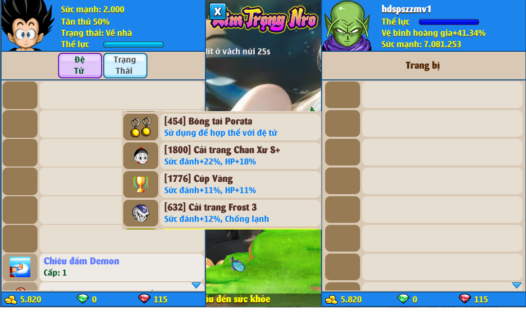 Nick Ngọc Rồng Online VIP giá rẻ, NickDaoQuan.Com, Shop Nick Ngọc Rồng