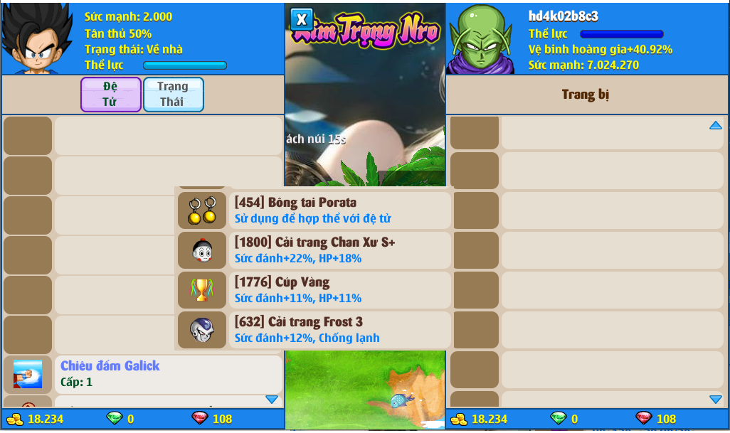 Nick Ngọc Rồng Online VIP giá rẻ, NickDaoQuan.Com, Shop Nick Ngọc Rồng