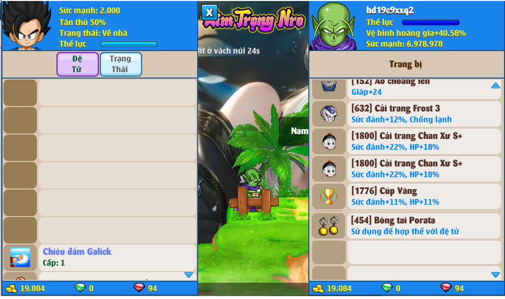 Nick Ngọc Rồng Online VIP giá rẻ, NickDaoQuan.Com, Shop Nick Ngọc Rồng