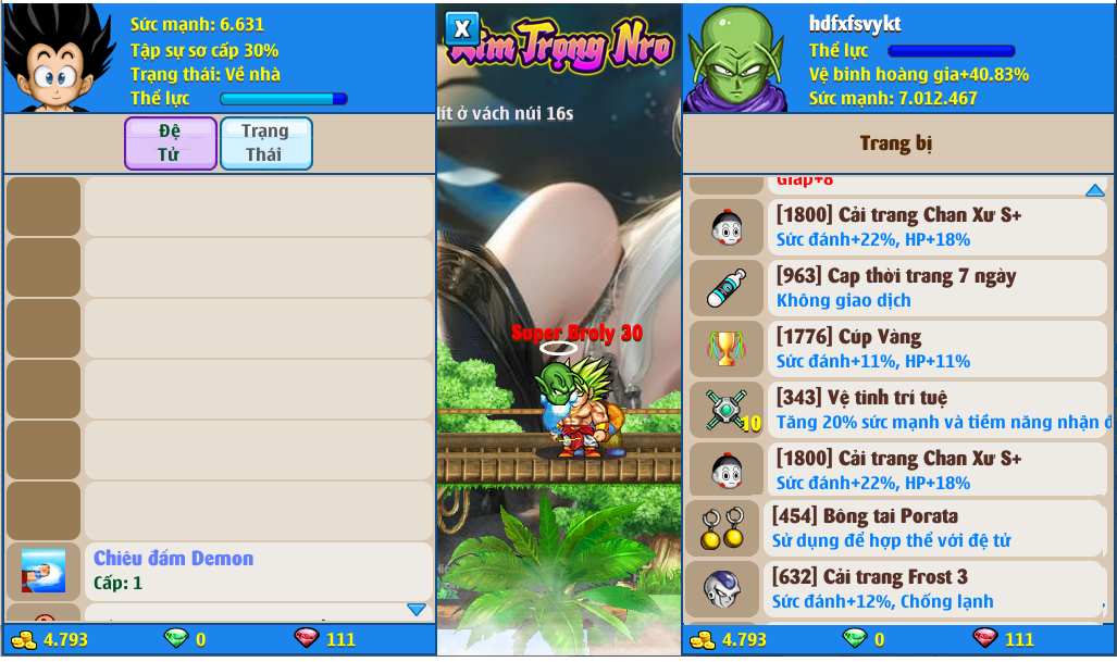 Nick Ngọc Rồng Online VIP giá rẻ, NickDaoQuan.Com, Shop Nick Ngọc Rồng