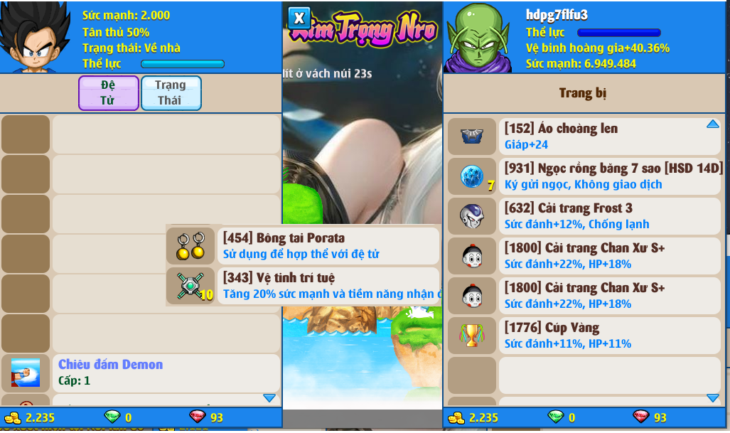 Nick Ngọc Rồng Online VIP giá rẻ, NickDaoQuan.Com, Shop Nick Ngọc Rồng