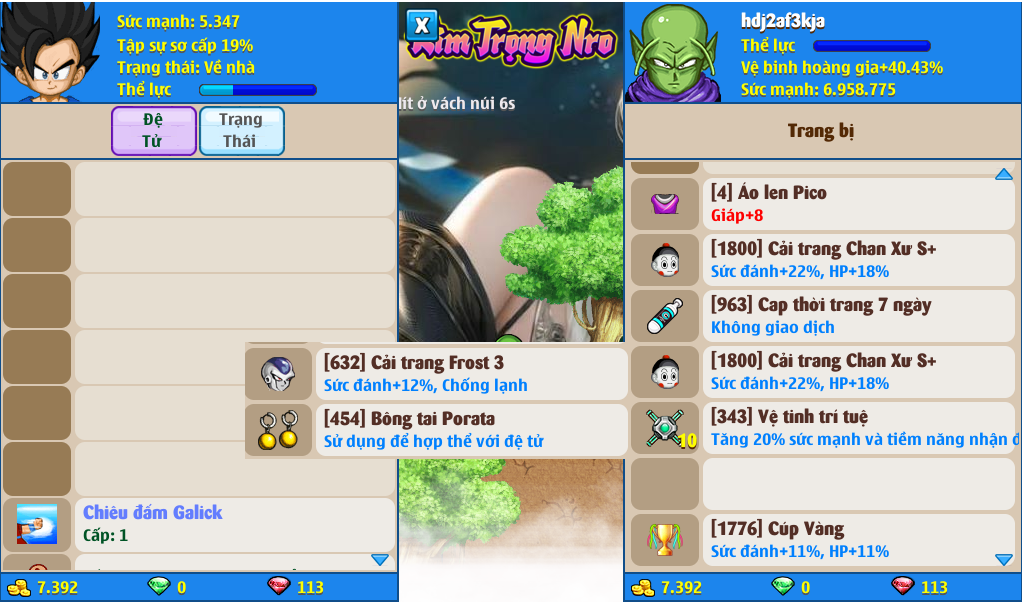 Nick Ngọc Rồng Online VIP giá rẻ, NickDaoQuan.Com, Shop Nick Ngọc Rồng