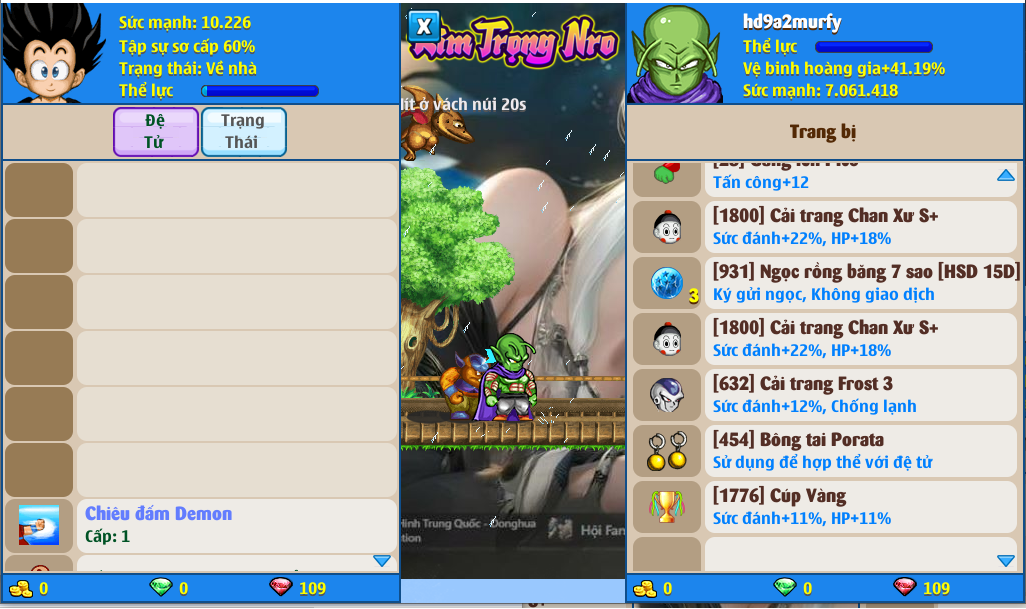 Nick Ngọc Rồng Online VIP giá rẻ, NickDaoQuan.Com, Shop Nick Ngọc Rồng