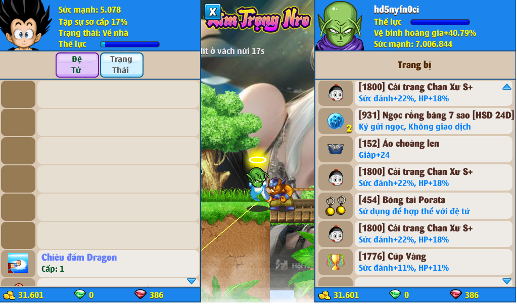 Nick Ngọc Rồng Online VIP giá rẻ, NickDaoQuan.Com, Shop Nick Ngọc Rồng