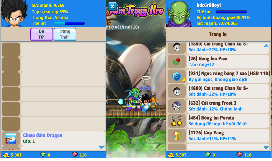 Nick Ngọc Rồng Online VIP giá rẻ, NickDaoQuan.Com, Shop Nick Ngọc Rồng