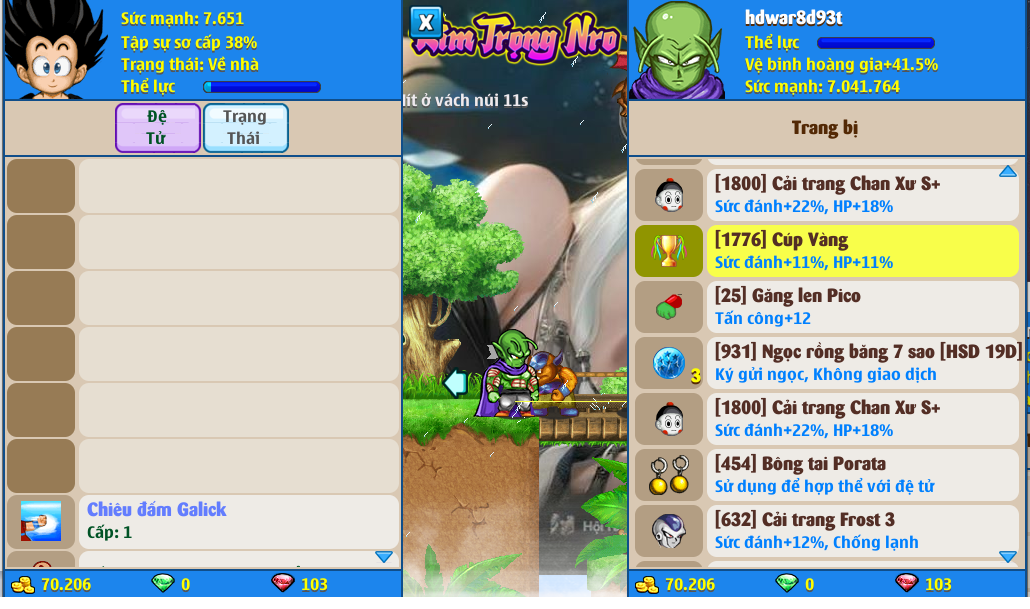 Nick Ngọc Rồng Online VIP giá rẻ, NickDaoQuan.Com, Shop Nick Ngọc Rồng