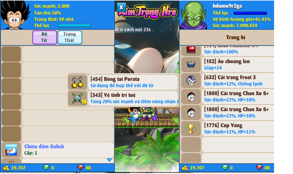 Nick Ngọc Rồng Online VIP giá rẻ, NickDaoQuan.Com, Shop Nick Ngọc Rồng