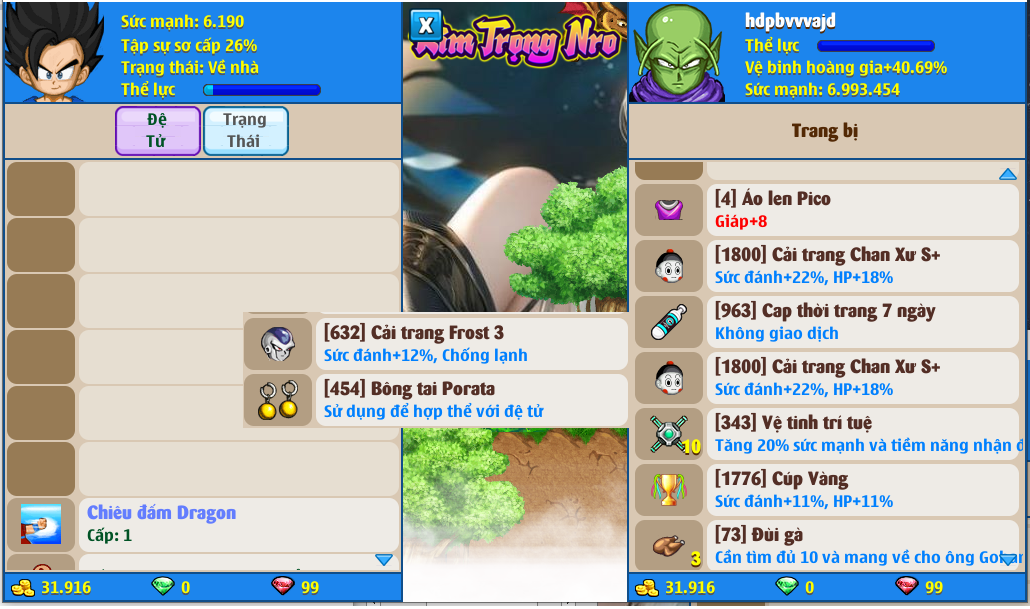 Nick Ngọc Rồng Online VIP giá rẻ, NickDaoQuan.Com, Shop Nick Ngọc Rồng