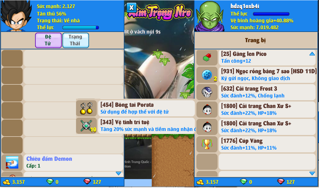 Nick Ngọc Rồng Online VIP giá rẻ, NickDaoQuan.Com, Shop Nick Ngọc Rồng