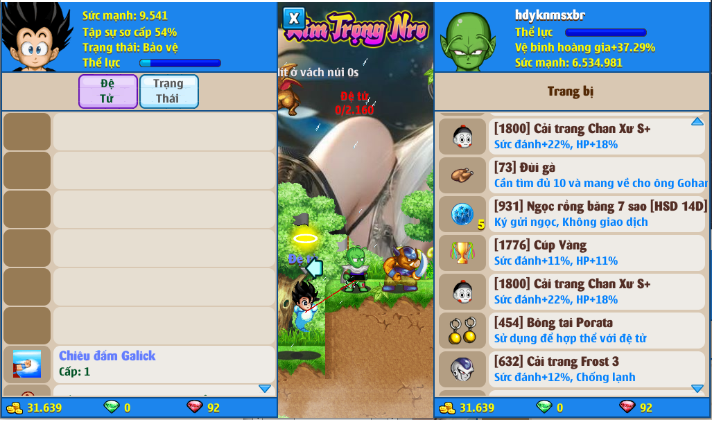 Nick Ngọc Rồng Online VIP giá rẻ, NickDaoQuan.Com, Shop Nick Ngọc Rồng