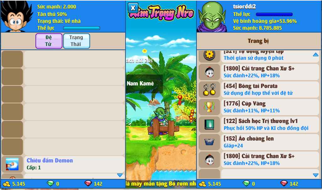 Nick Ngọc Rồng Online VIP giá rẻ, NickDaoQuan.Com, Shop Nick Ngọc Rồng