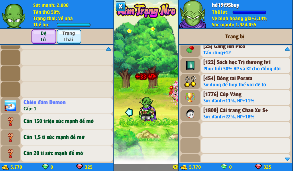 Nick Ngọc Rồng Online VIP giá rẻ, NickDaoQuan.Com, Shop Nick Ngọc Rồng