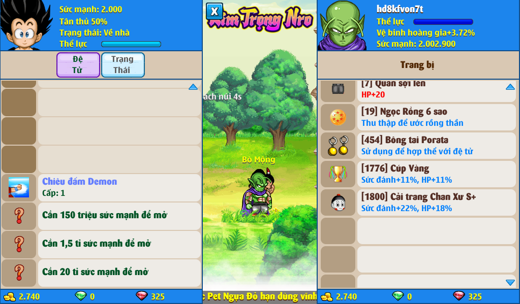 Nick Ngọc Rồng Online VIP giá rẻ, NickDaoQuan.Com, Shop Nick Ngọc Rồng