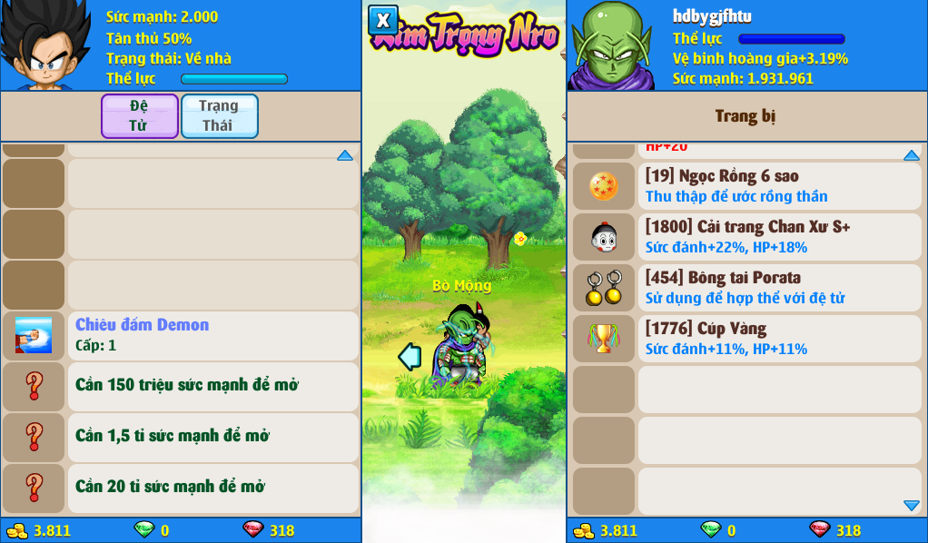 Nick Ngọc Rồng Online VIP giá rẻ, NickDaoQuan.Com, Shop Nick Ngọc Rồng