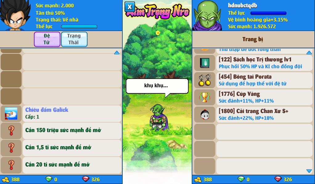 Nick Ngọc Rồng Online VIP giá rẻ, NickDaoQuan.Com, Shop Nick Ngọc Rồng
