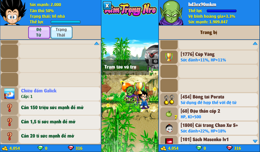 Nick Ngọc Rồng Online VIP giá rẻ, NickDaoQuan.Com, Shop Nick Ngọc Rồng