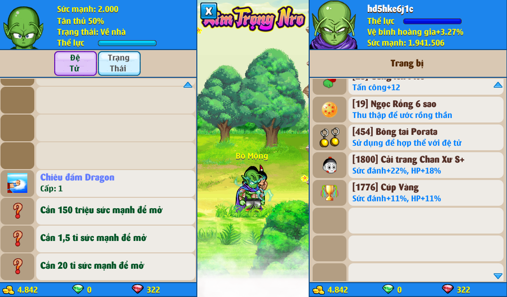 Nick Ngọc Rồng Online VIP giá rẻ, NickDaoQuan.Com, Shop Nick Ngọc Rồng