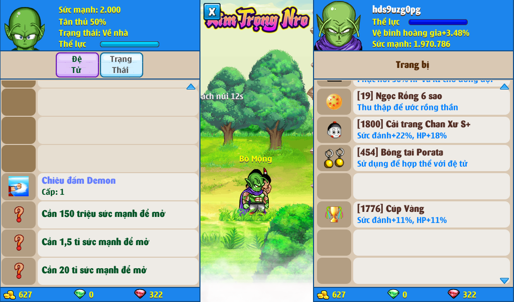 Nick Ngọc Rồng Online VIP giá rẻ, NickDaoQuan.Com, Shop Nick Ngọc Rồng