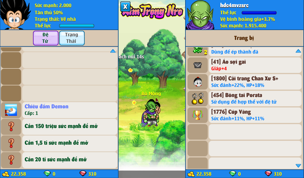 Nick Ngọc Rồng Online VIP giá rẻ, NickDaoQuan.Com, Shop Nick Ngọc Rồng