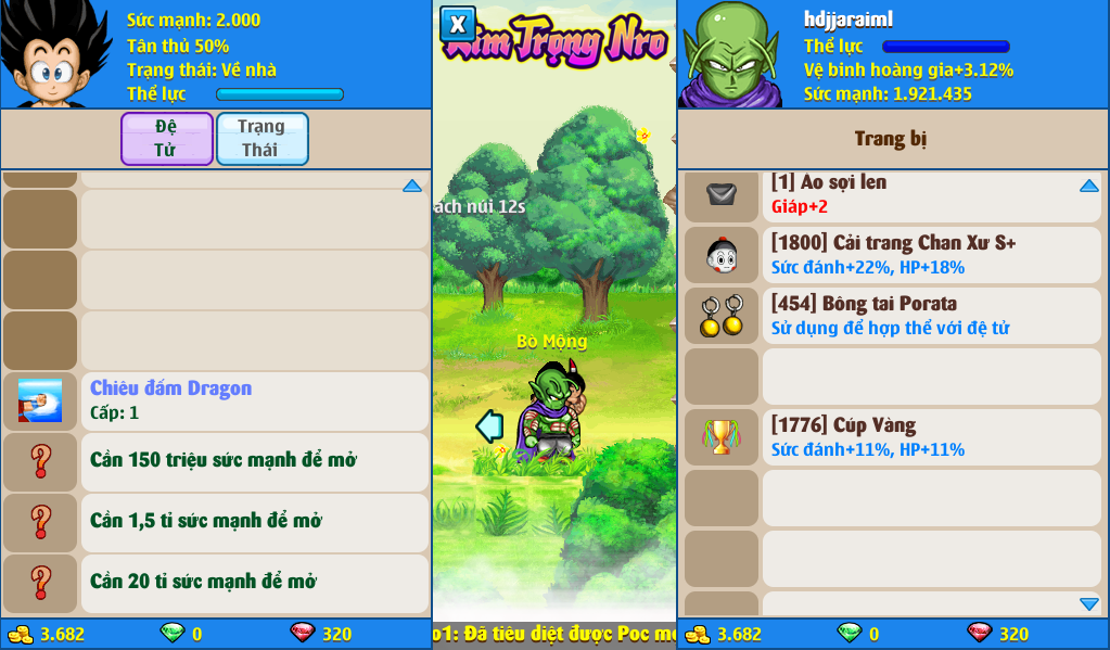 Nick Ngọc Rồng Online VIP giá rẻ, NickDaoQuan.Com, Shop Nick Ngọc Rồng